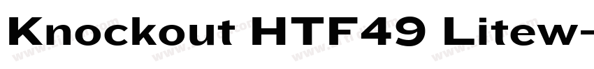 Knockout HTF49 Litew字体转换